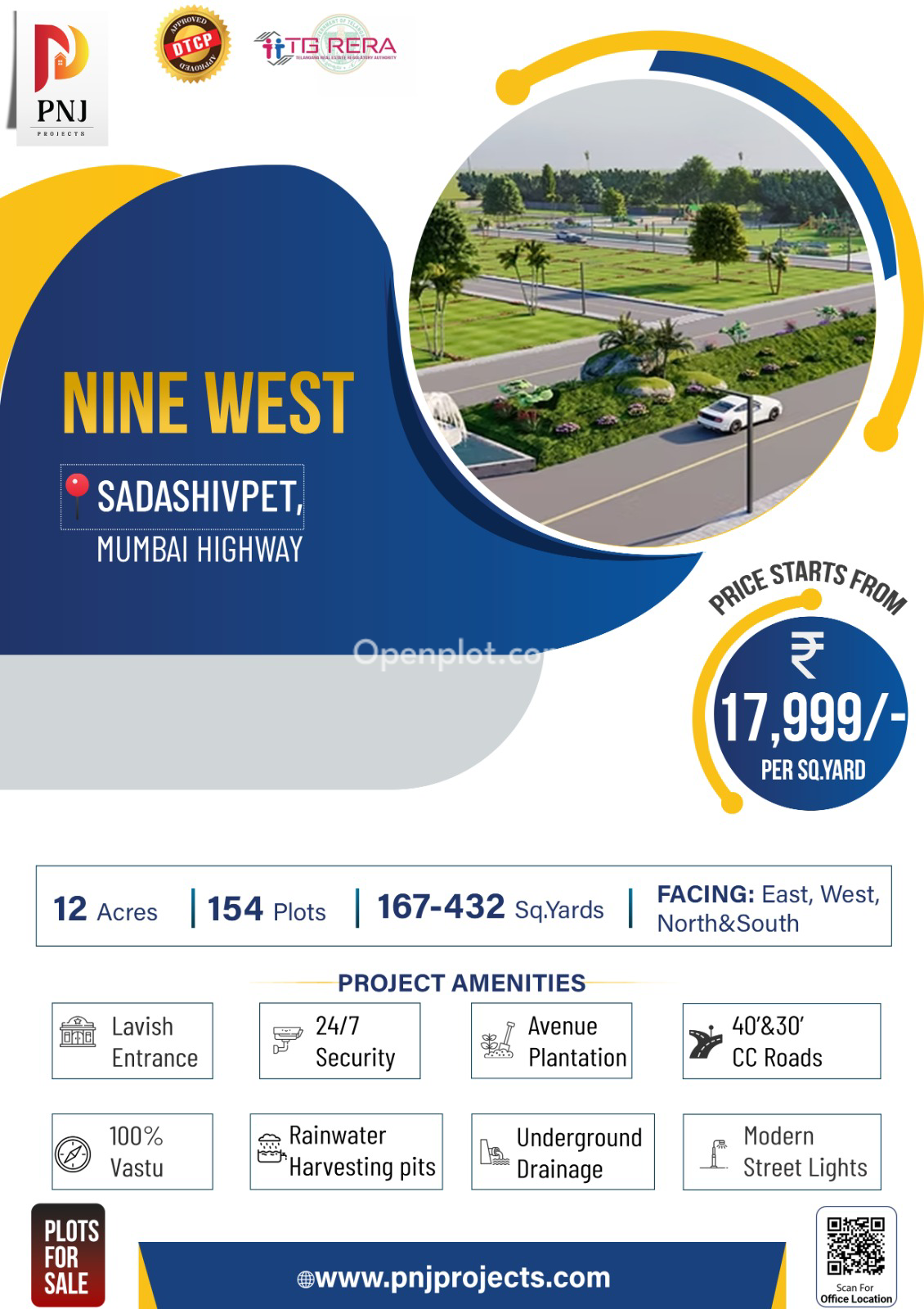 Plot for Sale in Sadasivpet,Sangareddy